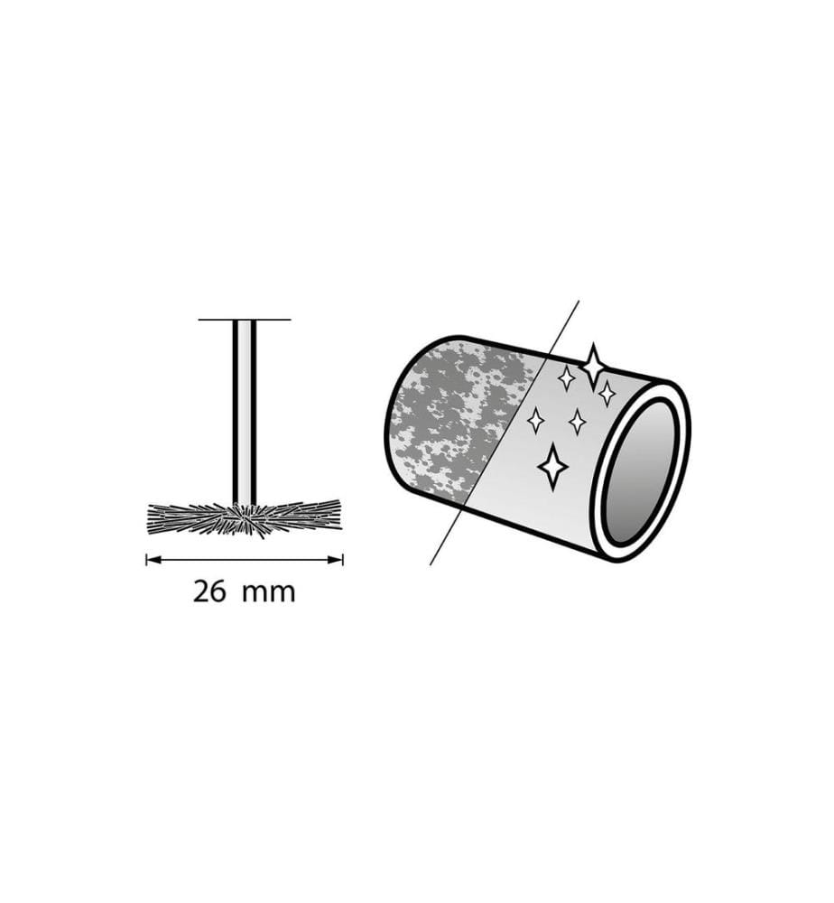 DREMEL - Brosse à poils 403, 19 mm, 2 pièces