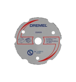DREMEL - Disque à trancher DSM500 carbure, Ø 77 mm