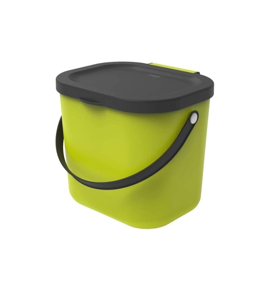 ROTHO - Recyclingbehälter Albula 6 l, Lime Grün