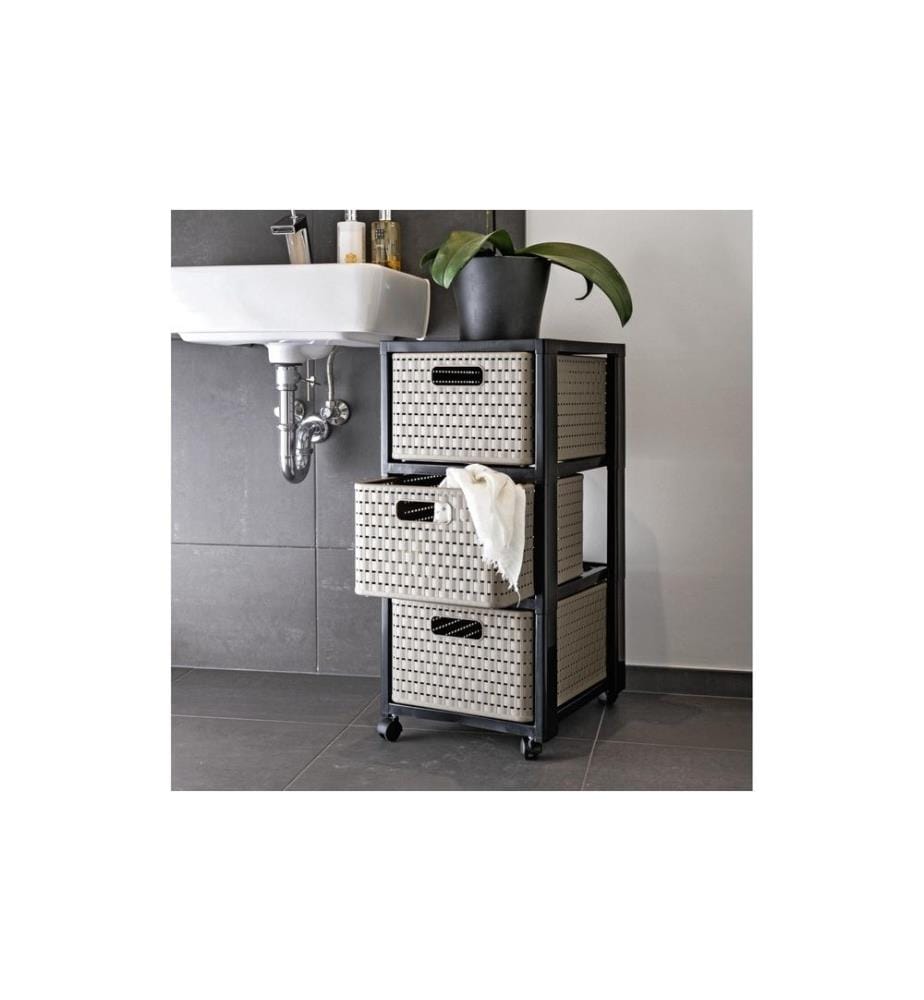 ROTHO - Schubladenbox Tower Country A4, Cappuccino