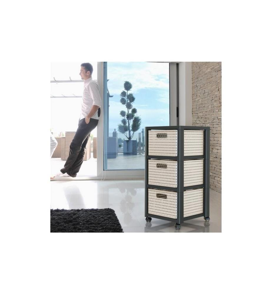 ROTHO - Schubladenbox Tower Country A4, Cappuccino