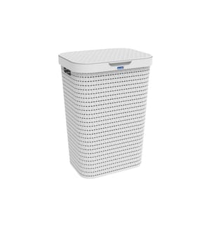 ROTHO - Wäschesammler Country 55 l, Weiss