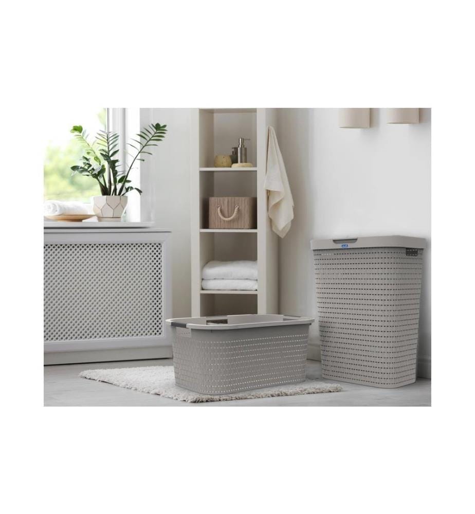ROTHO - Wäschesammler Country 55 l, Anthrazit