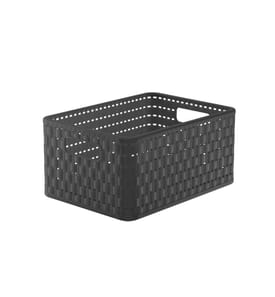 ROTHO - Panier de rangement Country 32.8 x 23.8 x 16 cm, Anthracite