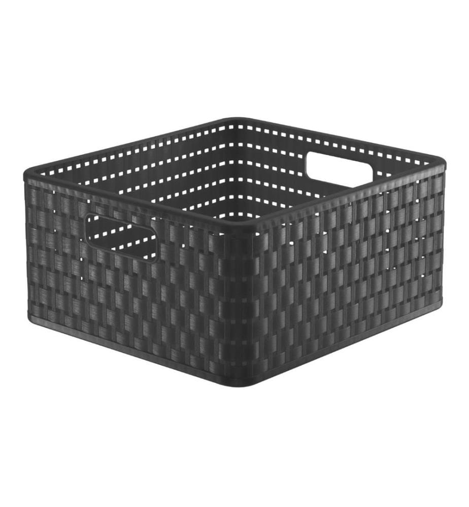 ROTHO - Aufbewahrungskorb Country 32.8 x 30 x 16 cm, Anthrazit