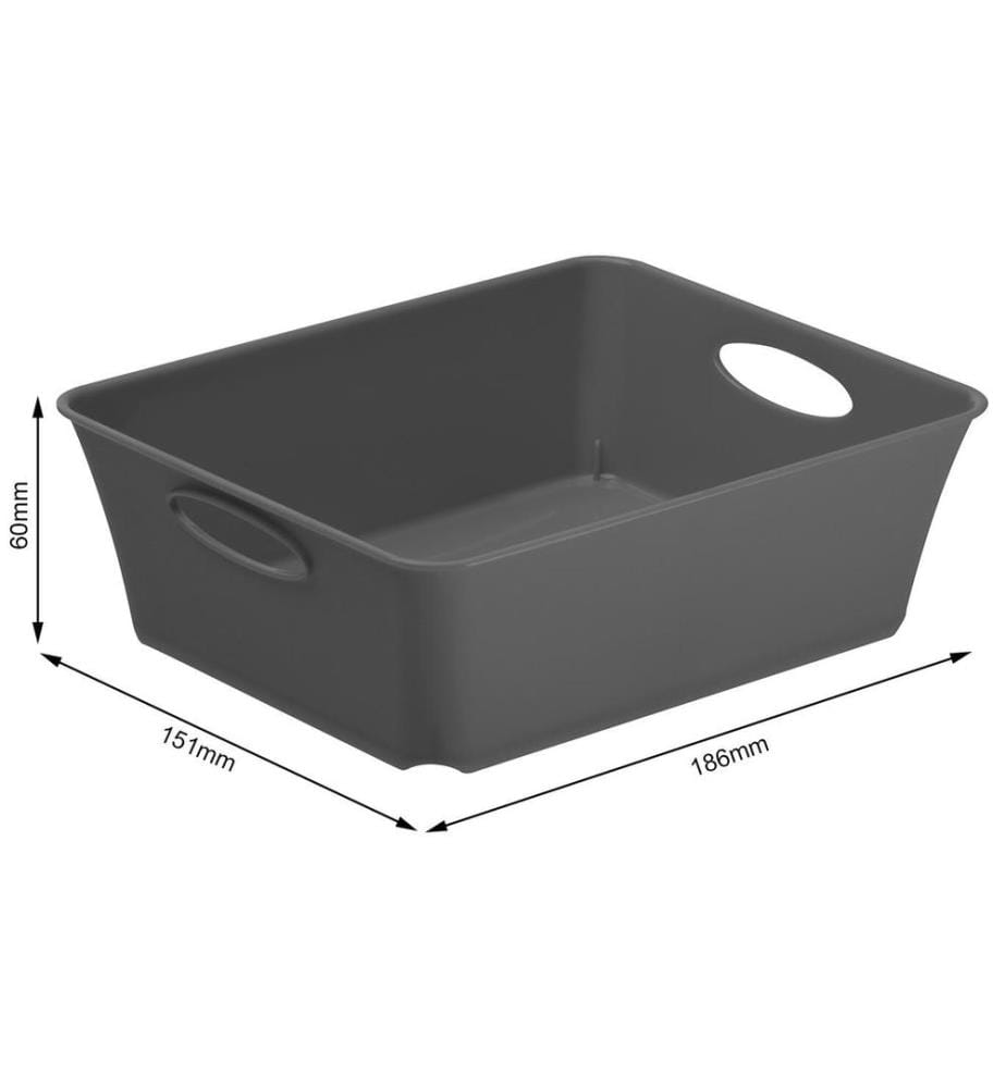 ROTHO - Boîte de rangement Living Box C6 / 1 l anthracite