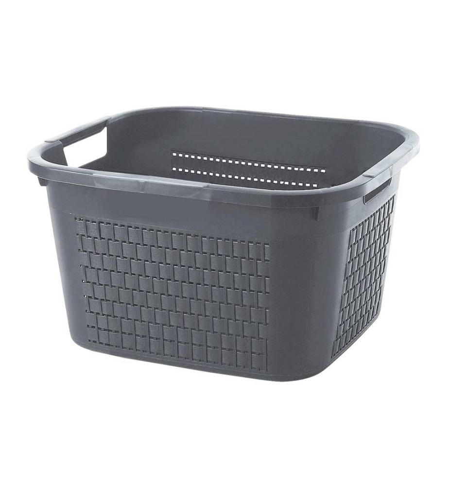 ROTHO - Wäschekorb  Country 22 l, Dunkelgrau