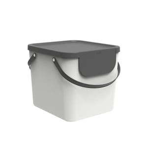 ROTHO - Recyclingbehälter Albula 40 l, Mistletoe Weiss