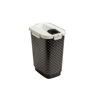 ROTHO - Contenant à nourriture pour animaux Flo, 4.1 l, Noir / Blanc