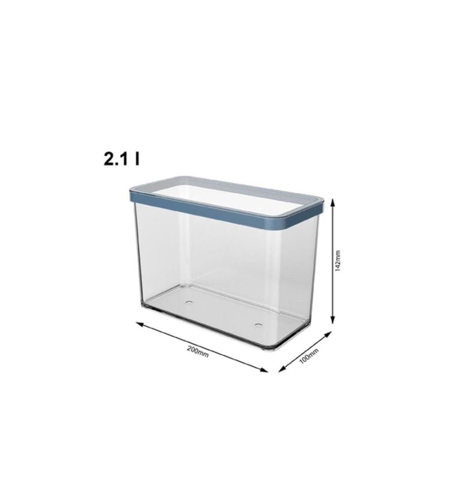 ROTHO - Récipients à provisions Premium Loft 2.1 l, Bleu/Transparent