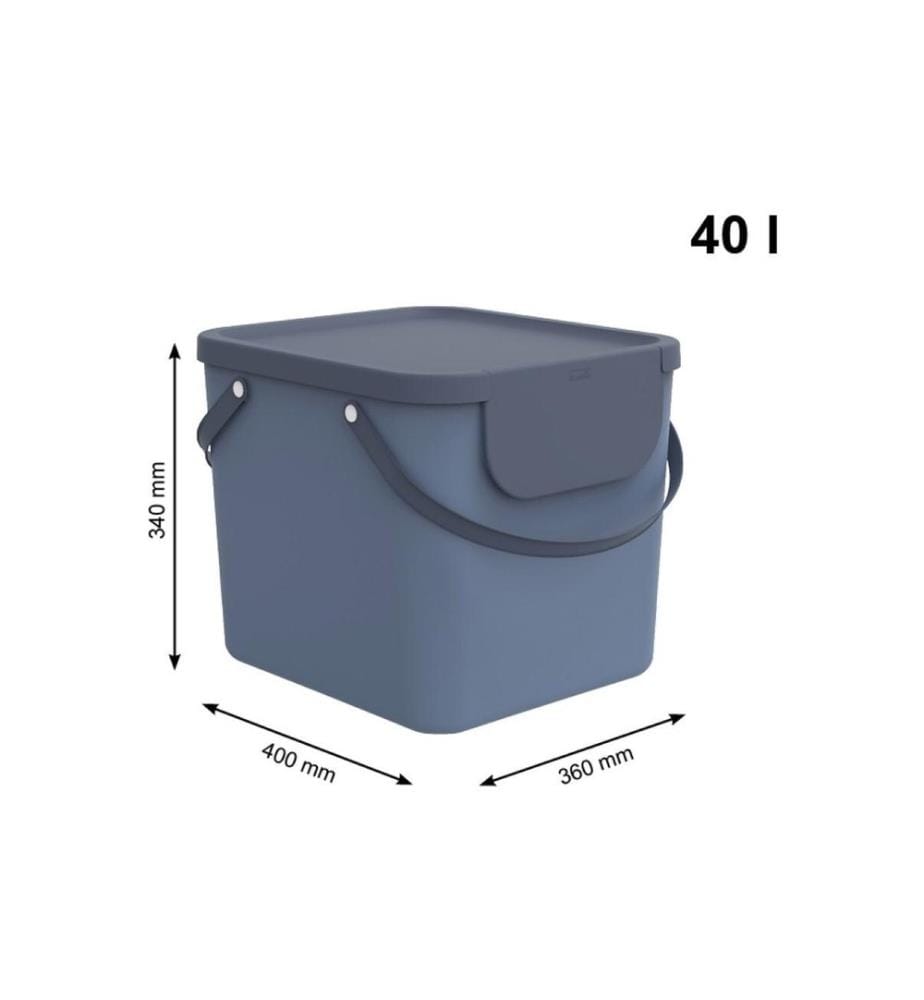 ROTHO - Wäschesammler Albula 40 l, Horizon Blau
