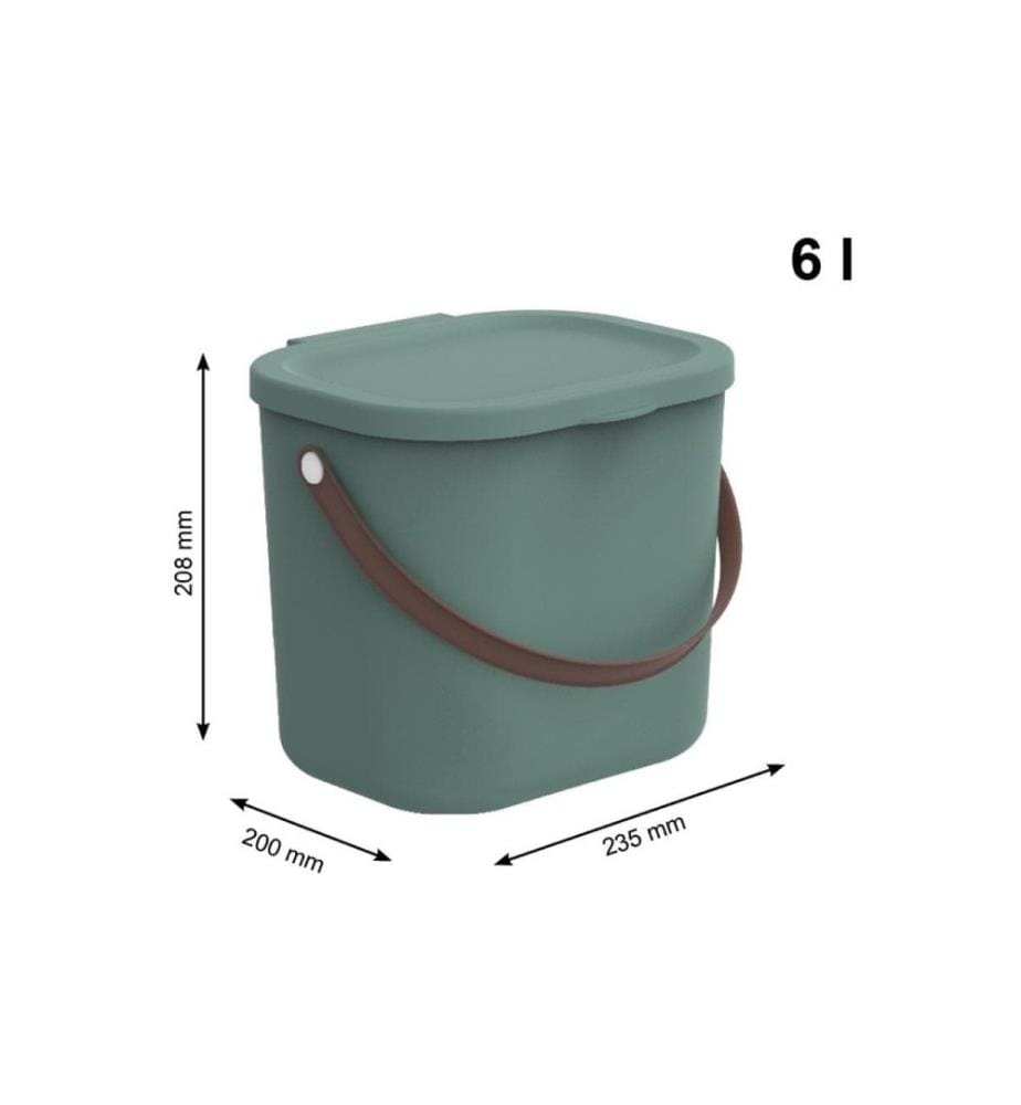 ROTHO - Boîte de rangement Albula 6 l, Vert Mistletoe