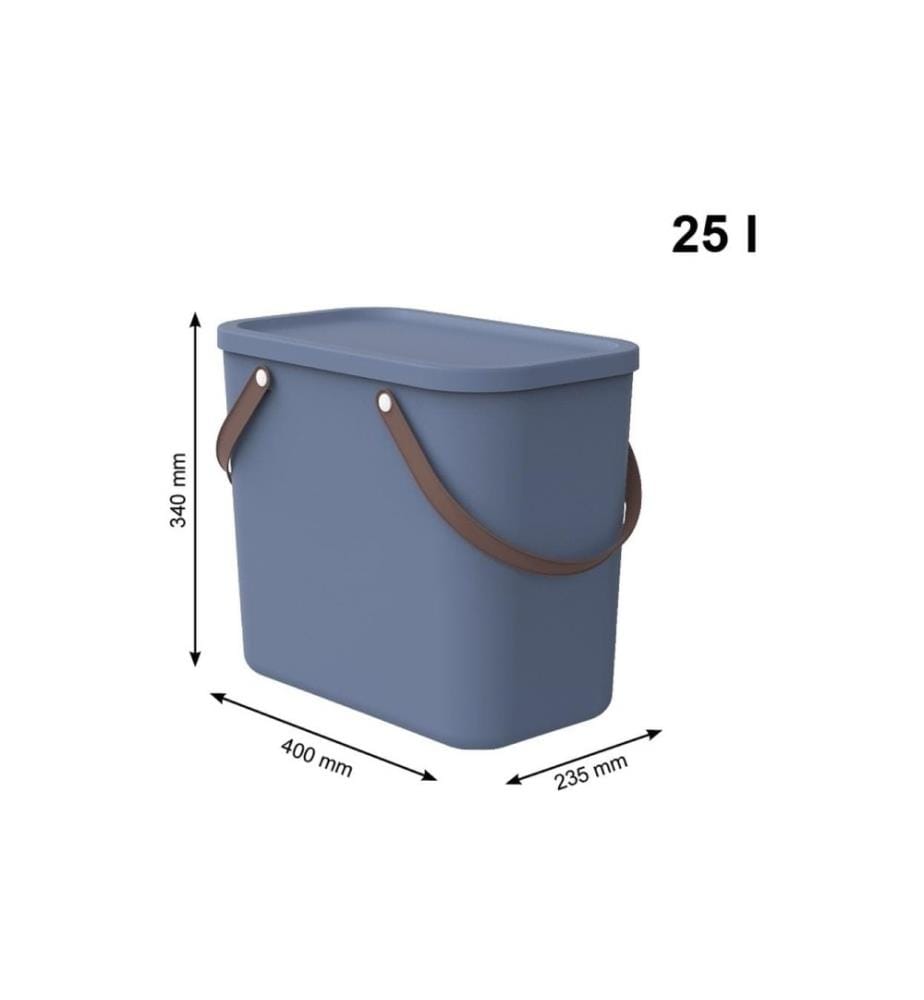 ROTHO - Boîte de rangement Albula 25 l, bleu horizon