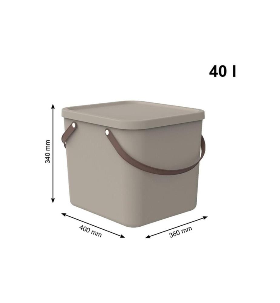 ROTHO - Boîte de rangement Albula 40 l, Cappuccino