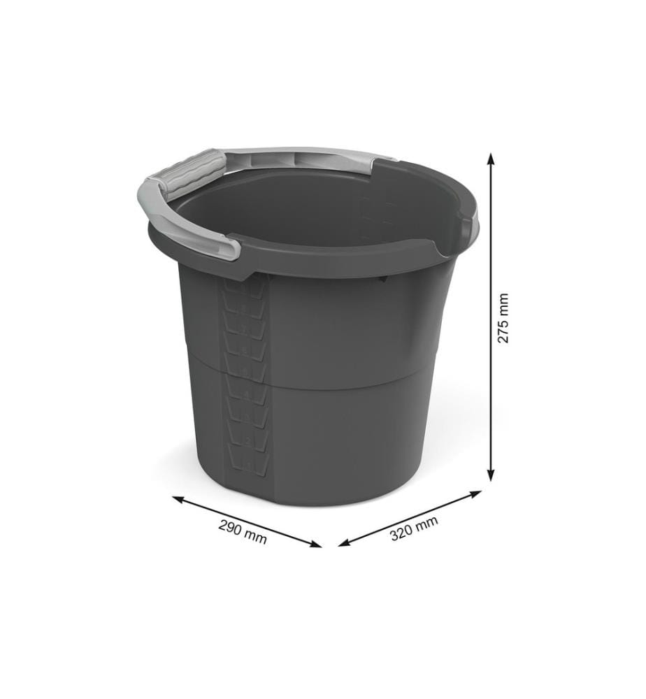ROTHO - Putzeimer Daily 10 l, Anthrazit