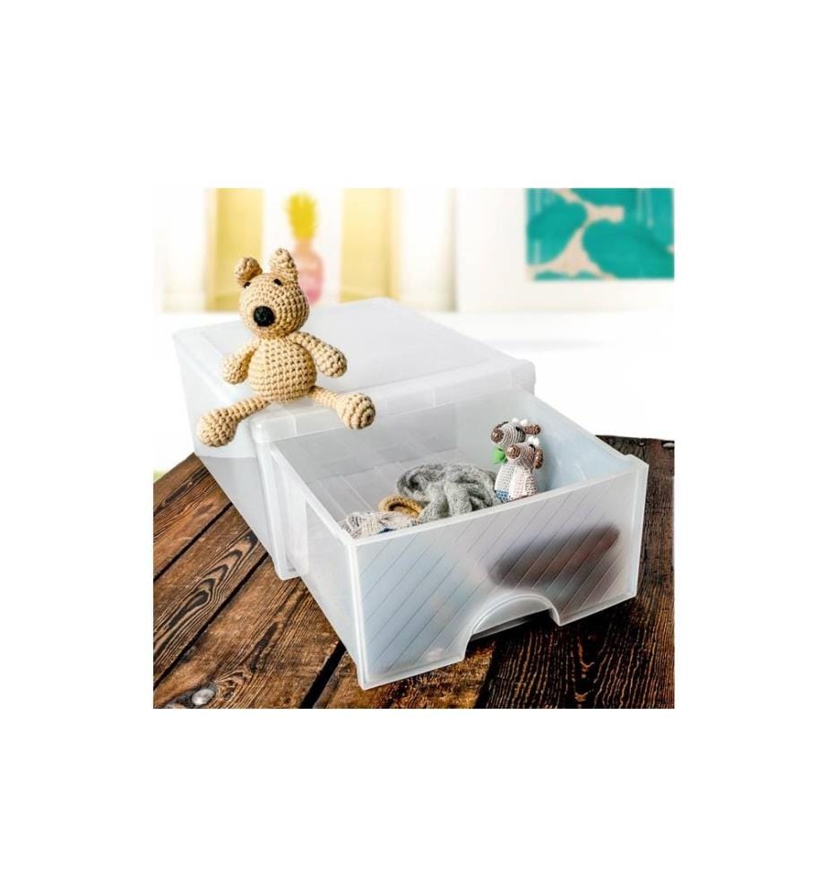 ROTHO - Schubladenbox 3 Stück, Transparent