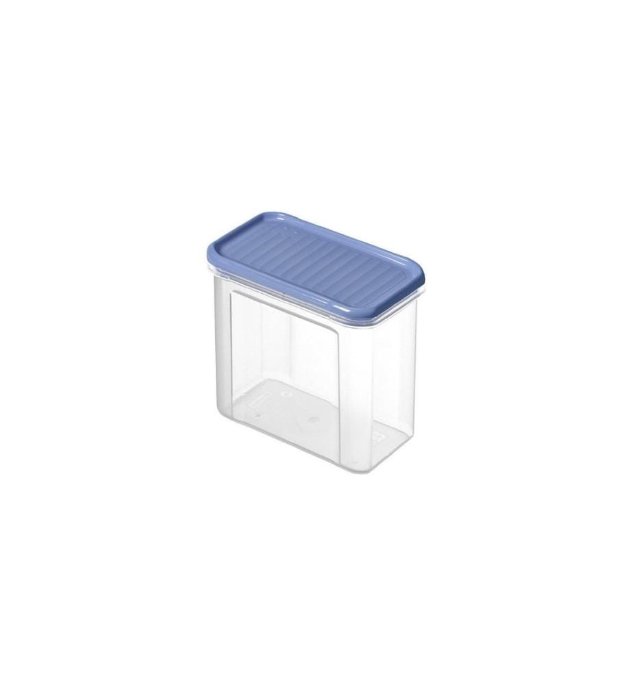 ROTHO - Boîte à provisions Domino 1 l, Bleu/Transparent