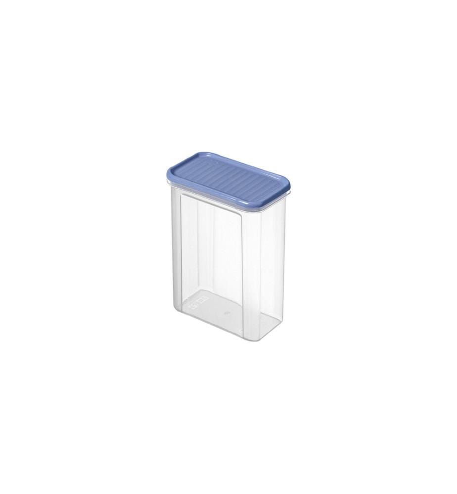 ROTHO - Vorratsdose Domino 1.5 l, Blau/Transparent