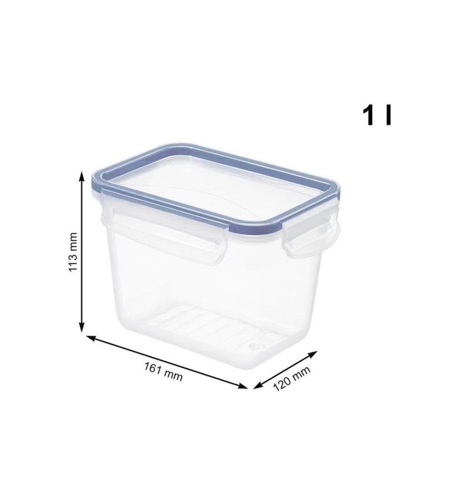ROTHO - Vorratsdose CLIC & LOCK 1 l, Blau