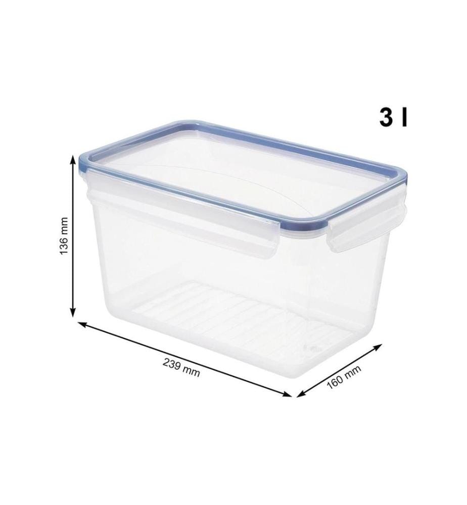 ROTHO - Vorratsdose CLIC & LOCK 3 l, Blau