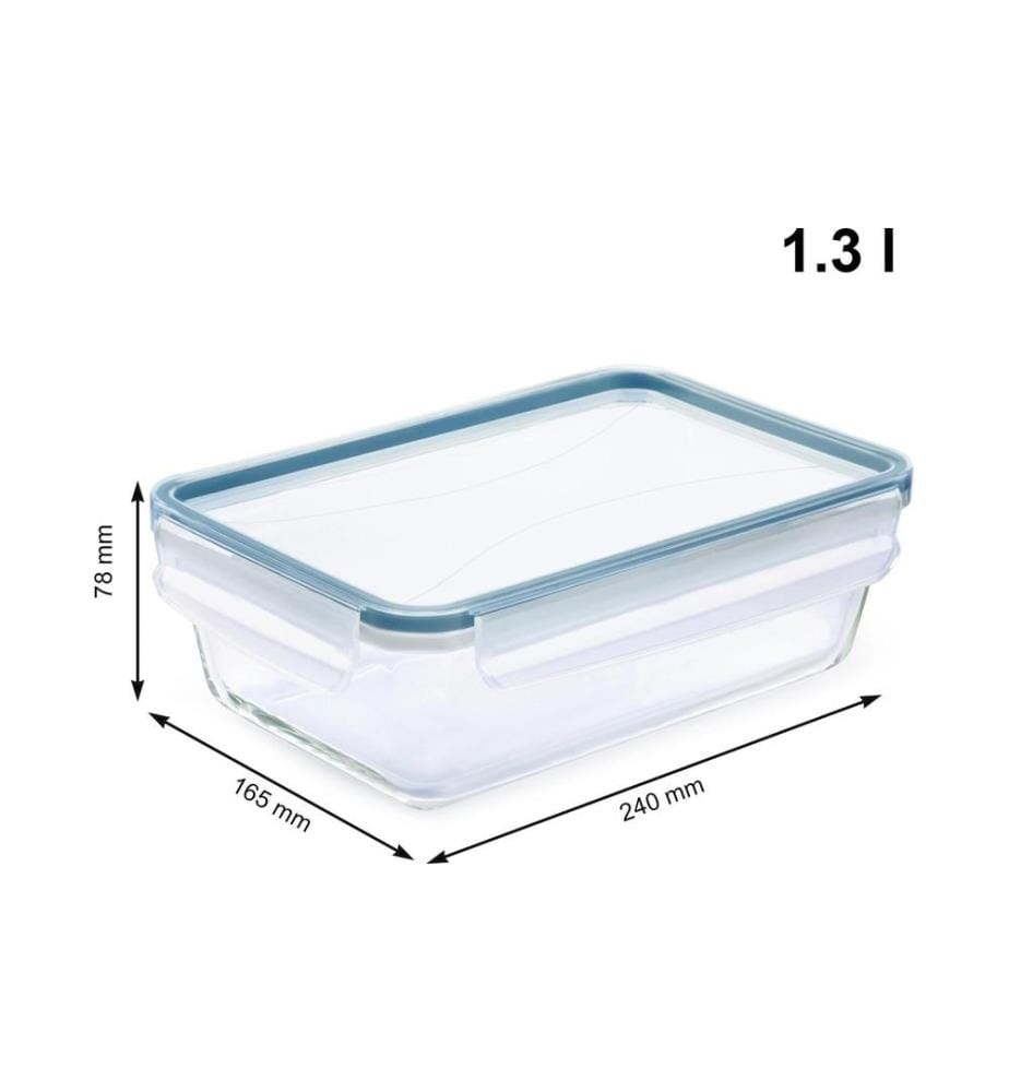 ROTHO - Bocal à provisions CLIC & LOCK 1.3 l, Bleu