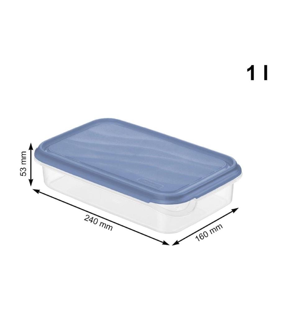 ROTHO - Boîte à provisions RONDO 1.1 l, Bleu