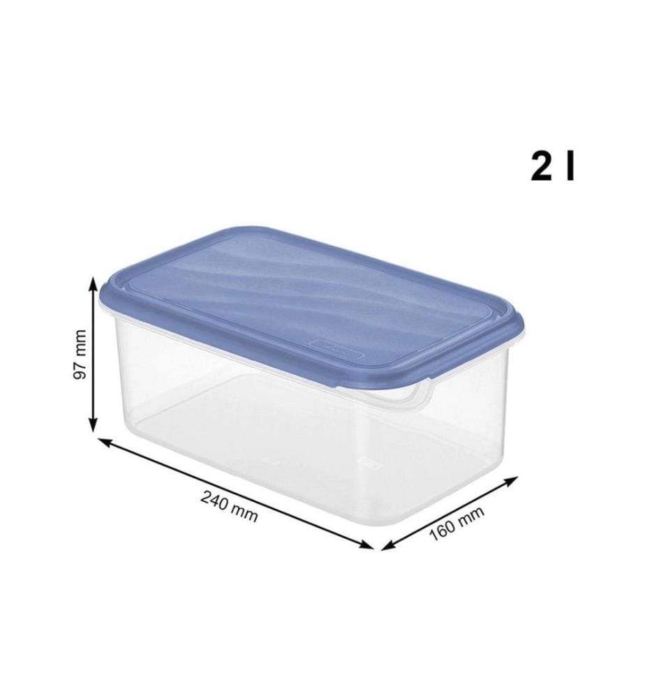 ROTHO - Boîte à provisions RONDO 2 l, Bleu