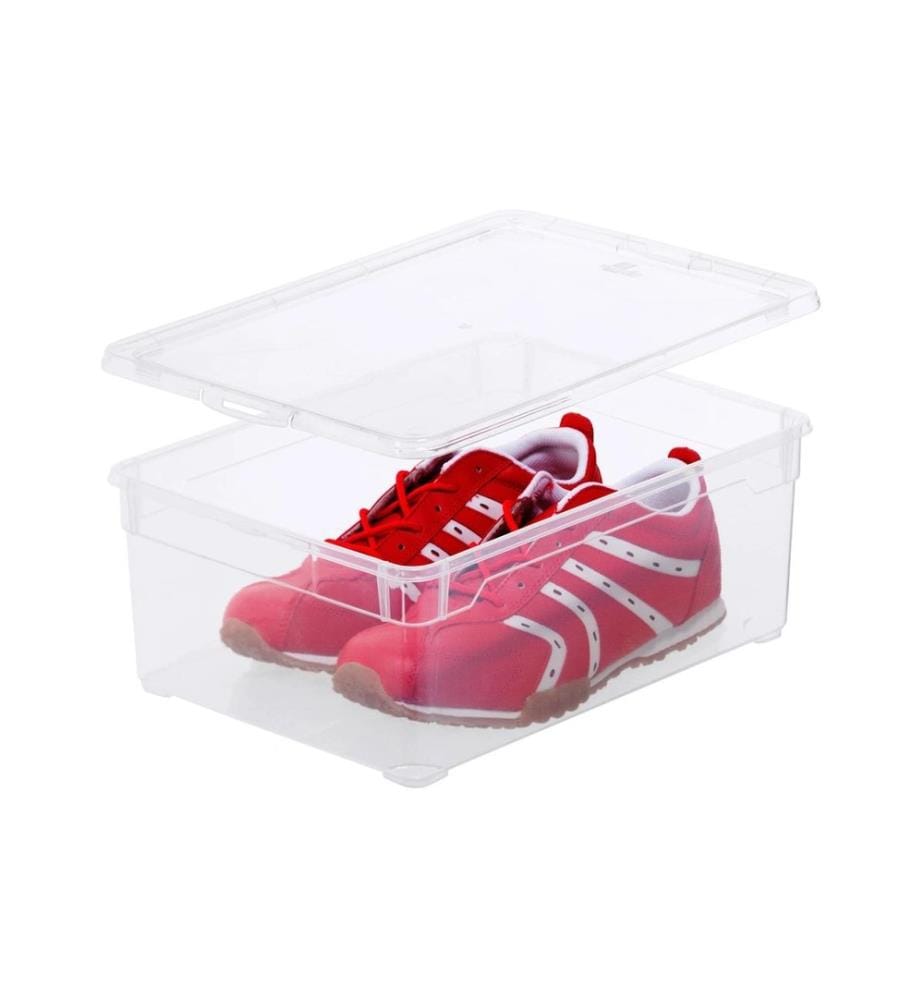 ROTHO - Boîte de rangement Men Shoe Transparent, 3 pcs.