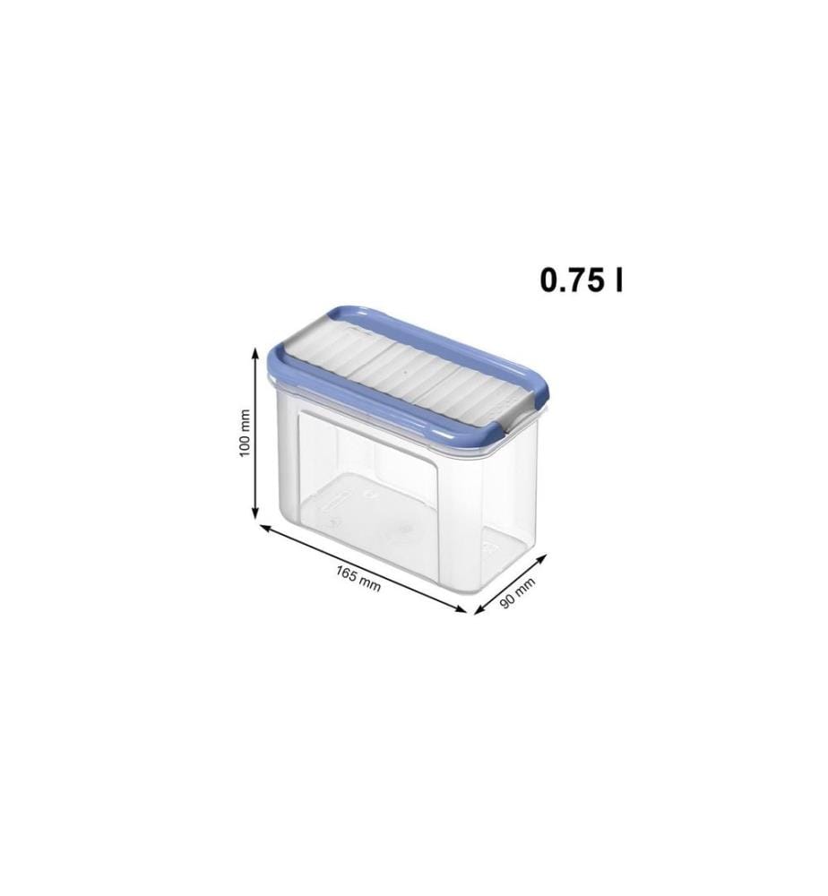 ROTHO - Set Premium boîtes 12 pcs. Domino 13 l, Transparent