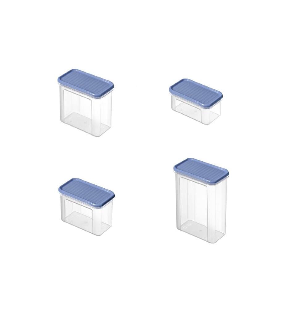 ROTHO - Set Premium boîtes 18 pcs. Domino 16 l, Transparent