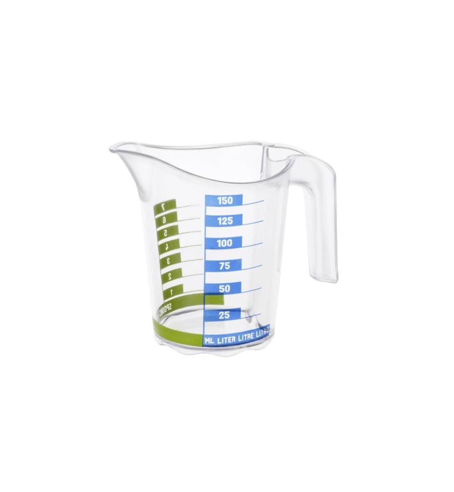 ROTHO - Messbecher Domino Dekor 1.5 dl, Transparent