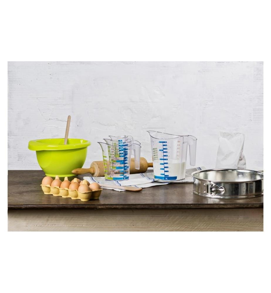 ROTHO - Messbecher Domino Dekor 1.5 dl, Transparent