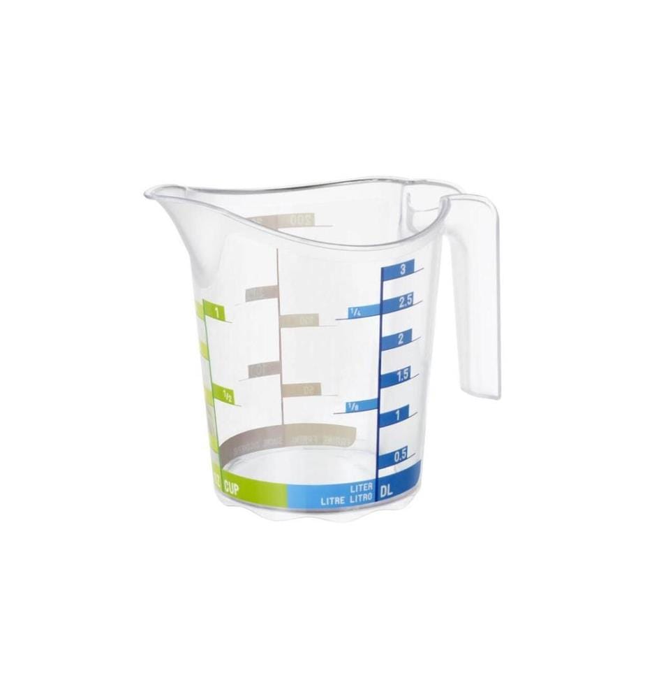 ROTHO - Messbecher Domino Dekor 3 dl, Transparent
