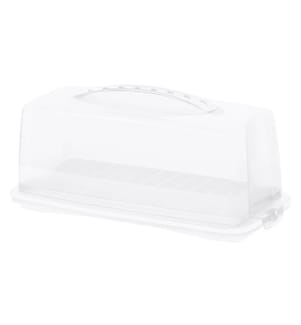 ROTHO - Boîte de transport pour cake Fresh Transparent/Blanc
