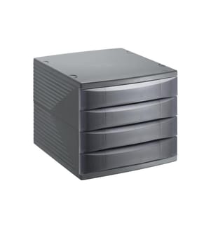 ROTHO - Boîte à tiroirs Quadra 4 anthracite