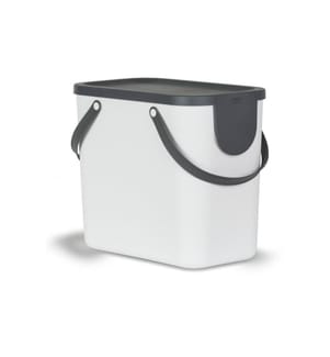 ROTHO - Recyclingbehälter Albula 25 l, Mistletoe Weiss