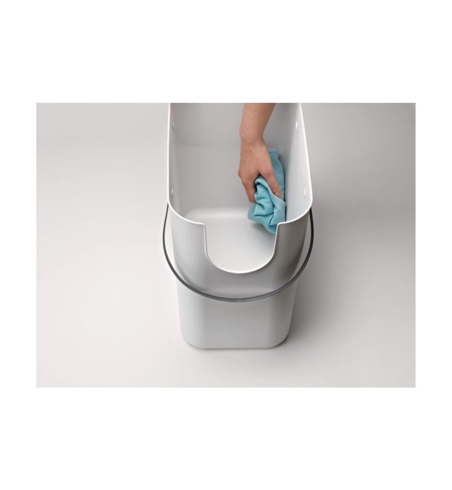 ROTHO - Recyclingbehälter Albula 25 l, Mistletoe Weiss