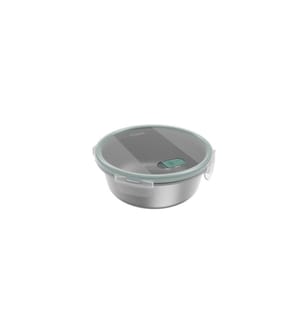 Rotho Boîte en acier inoxydable avec couvercle NALA 1.4 l, Argent