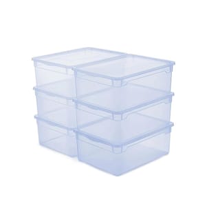 Boîte de rangement Rotho Clearbox 10 l, 6 pièces
