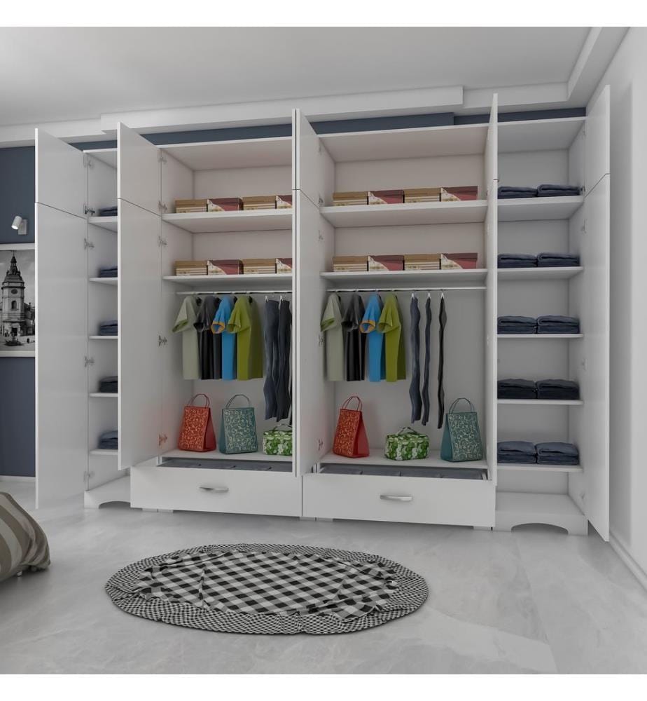 Kleiderschrank - Weiss