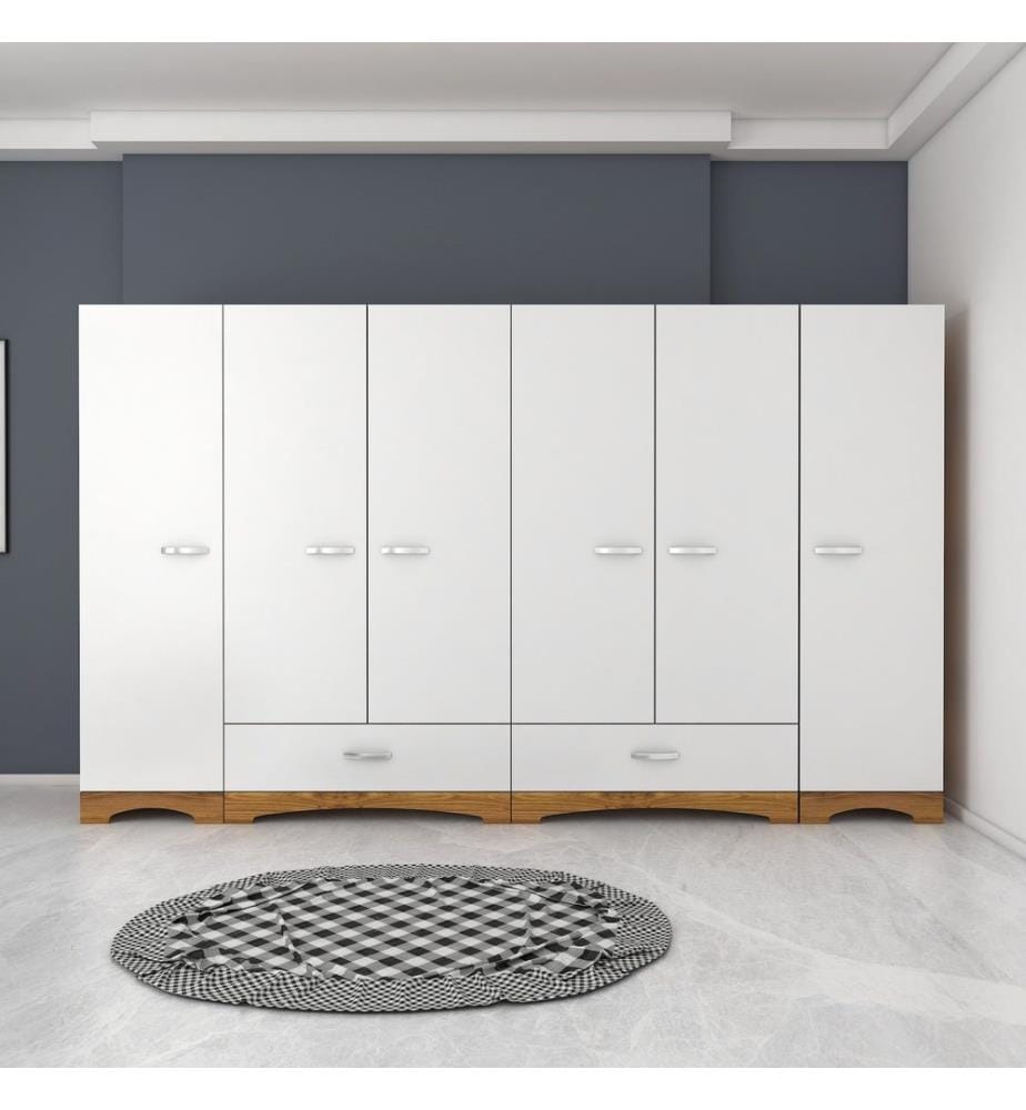 Kleiderschrank - Weisser Nussbaum