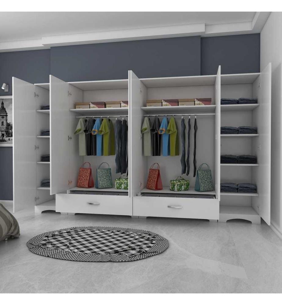 Kleiderschrank - Weiss