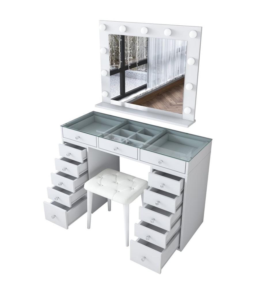 Table de maquillage - Blanc
