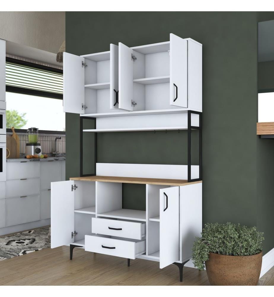Mehrzweckschrank - Weissnuss