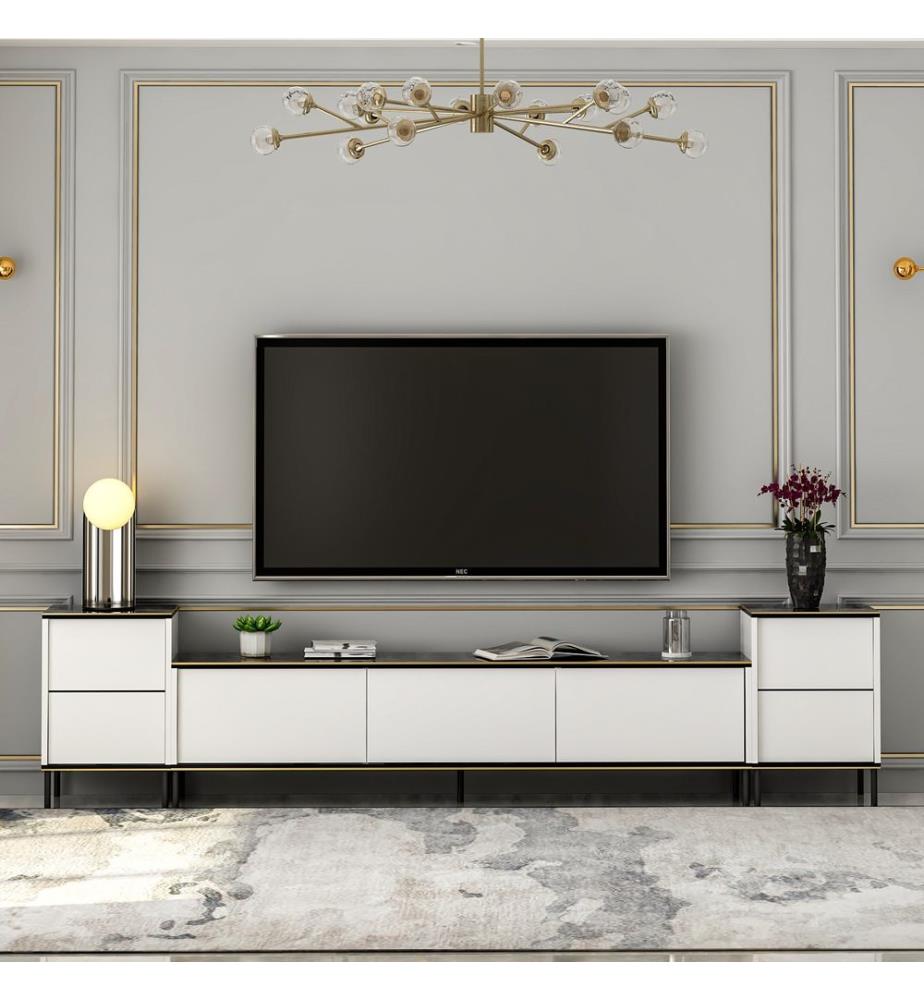 TV-Element - Weiss-Schwarz-Gold