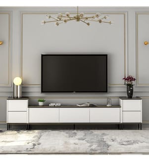 TV-Element - Weiss-Schwarz-Gold