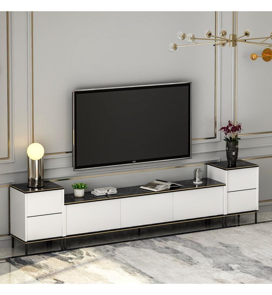 TV-Element - Weiss-Schwarz-Gold