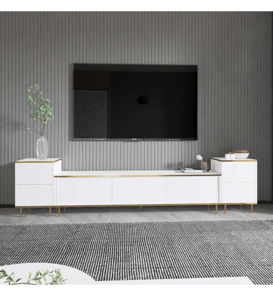 TV-Schrank - Weissgold