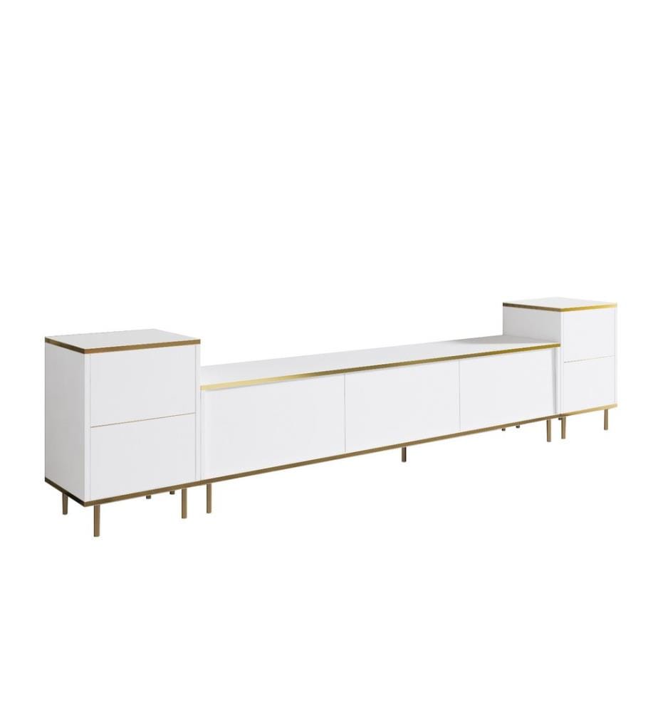 TV-Schrank - Weissgold