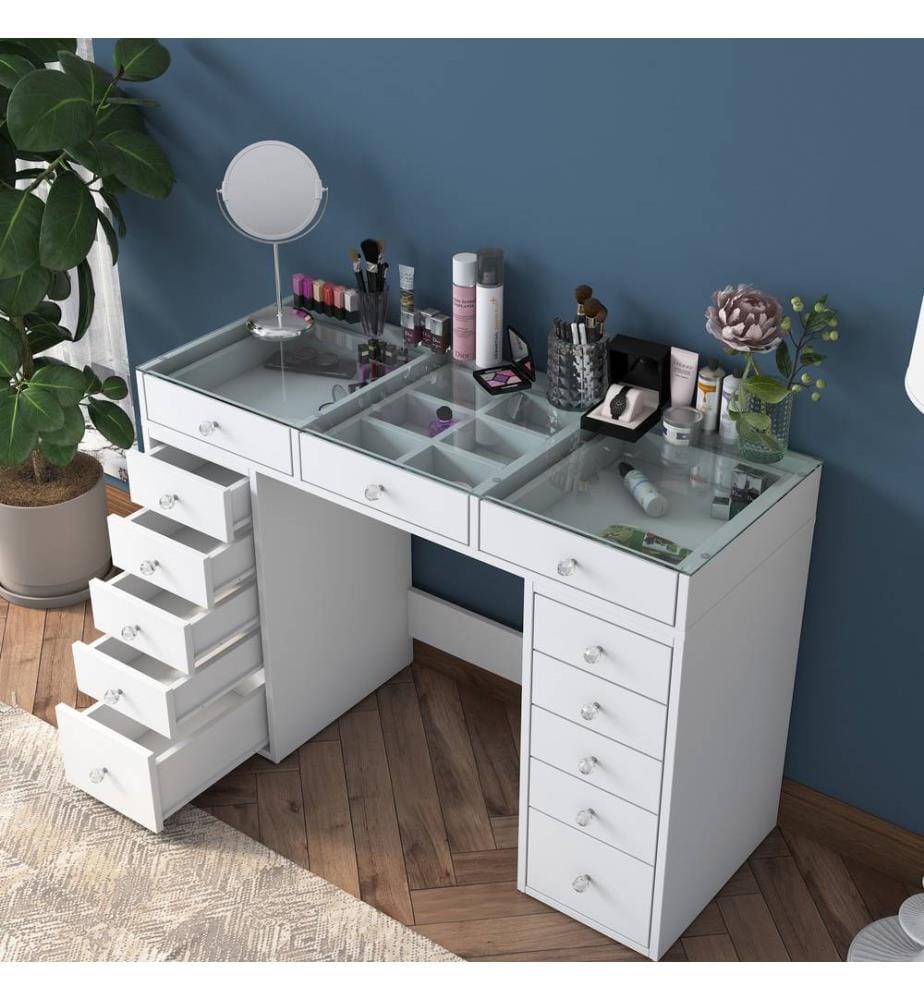 Table de maquillage - Blanc